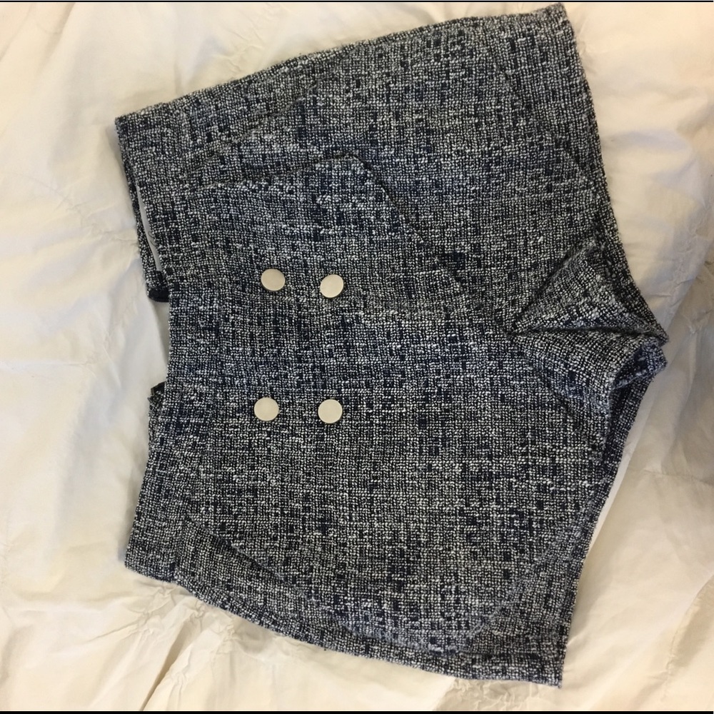 Lovers + Friends blue tweed skort XS